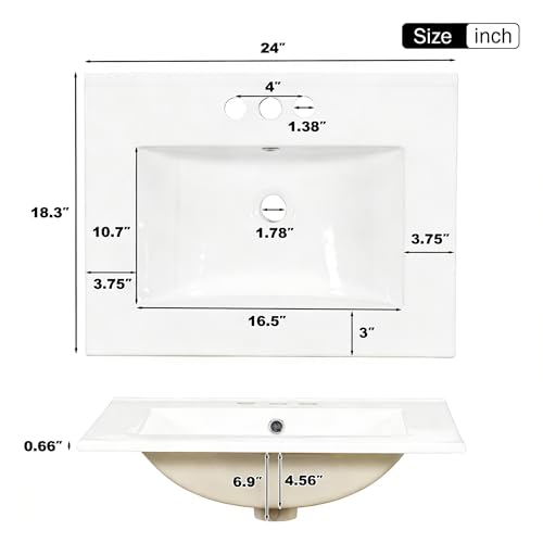 Elysionix 24" Single Bathroom Vanity view 5