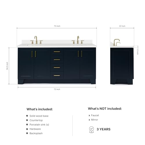 DKB Emilia 72 Inch Bathroom view 2