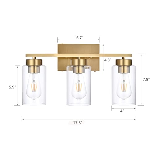 A1A9 3-Light Bathroom Vanity Light view 3
