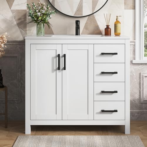 DELUXE LIVING 36 Inch Bathroom