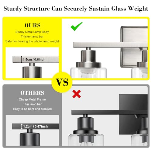 Ascher Bathroom Vanity Light Fixtures view 4