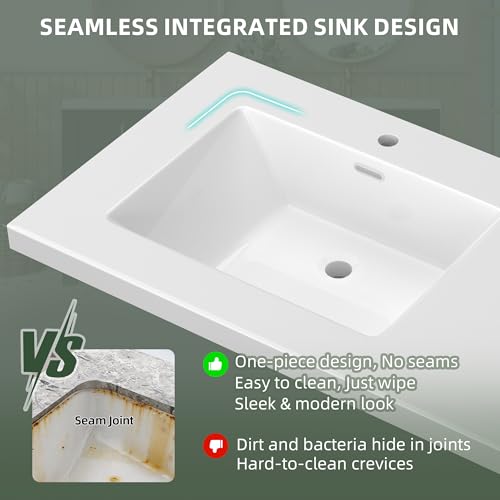 72 x 22 White Vanity view 4