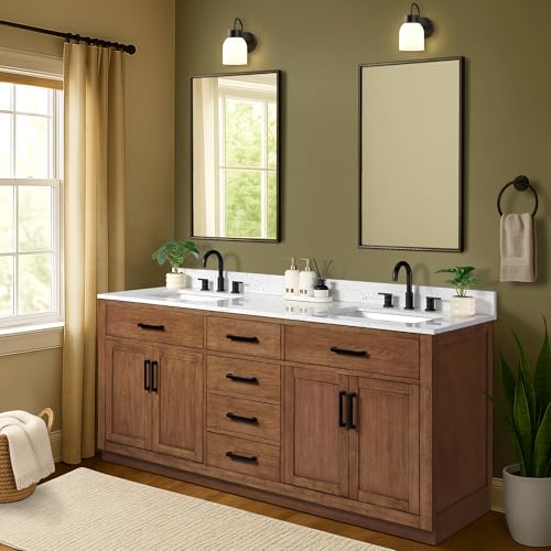 XWNE 72-inch Dark Walnut Bathroom view 3