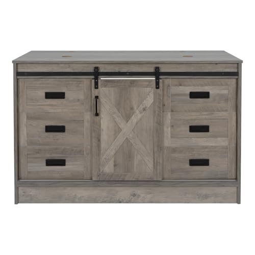 SOLIDEE 48" Barn Door Bathroom