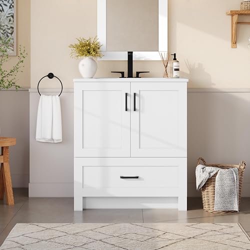 Yaheetech 30" Bathroom Vanity with view 2