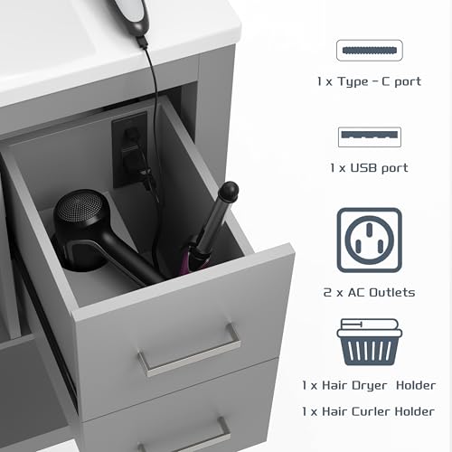 36" Bathroom Vanity with Single view 4