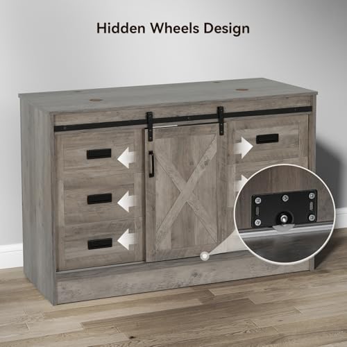 SOLIDEE 48" Barn Door Bathroom view 4