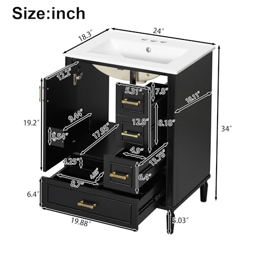 Elysionix 24" Single Bathroom Vanity view 2