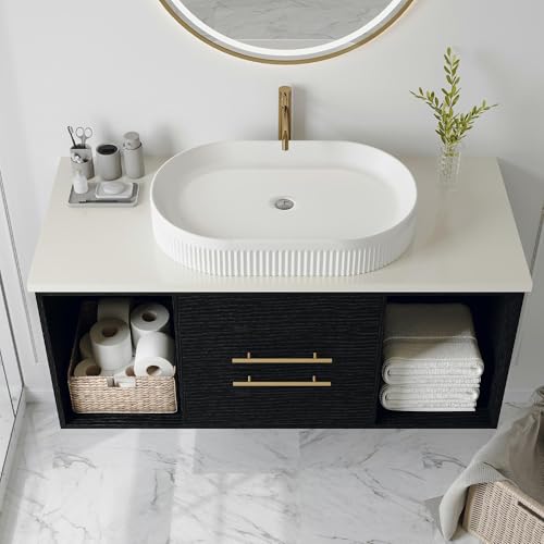 Glintee 40" Modern Floating Bathroom view 3