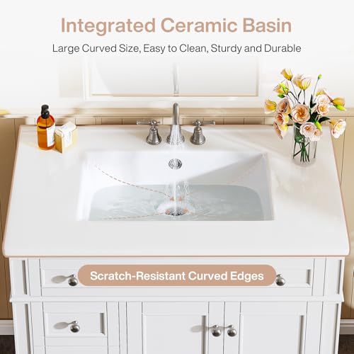 Tribesigns 36 Inch Bathroom Vanity view 4
