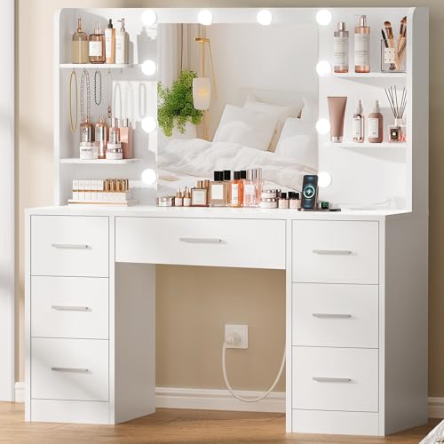 Quimoo Large Vanity Desk with view 2