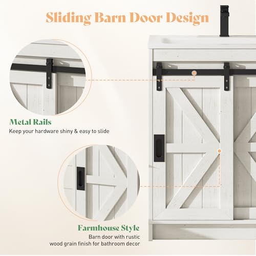 AMERLIFE 24'' Farmhouse Bathroom Vanity view 3