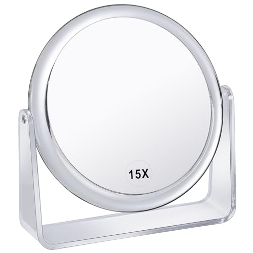 MKUMIR 15X Vanity Mirror Makeup Mirror