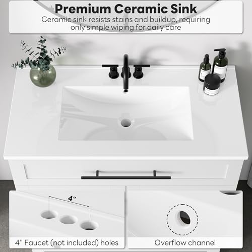 LIKIMIO 36" Bathroom Vanity with view 4