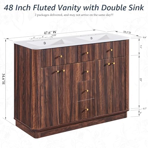 T4TREAM 48" Bathroom Vanity Double view 2