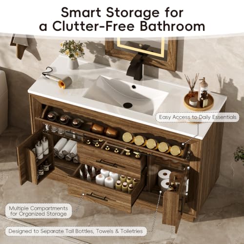 St.Mandyu 48" Bathroom Vanity w/Sink view 5