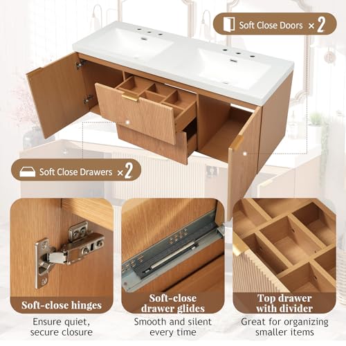 fatani 60" Bathroom Vanity with view 4
