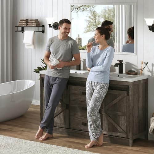 Double Bathroom Vanity with Sink view 5