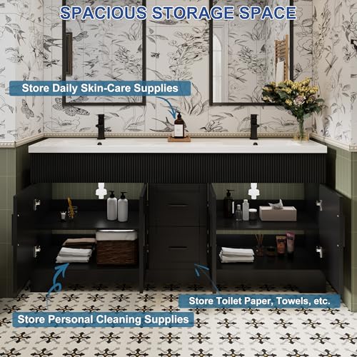 eclife 72" Bathroom Vanities Sink view 3