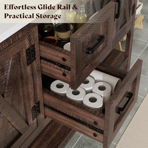 AMERLIFE 60” Farmhouse Bathroom Vanity view 4