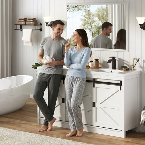 Double Bathroom Vanity with Sink view 5