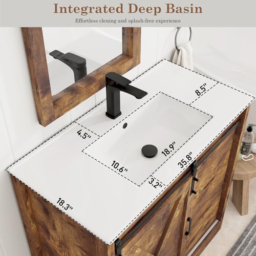 chartustriable 36 Inch Bathroom Vanity view 4