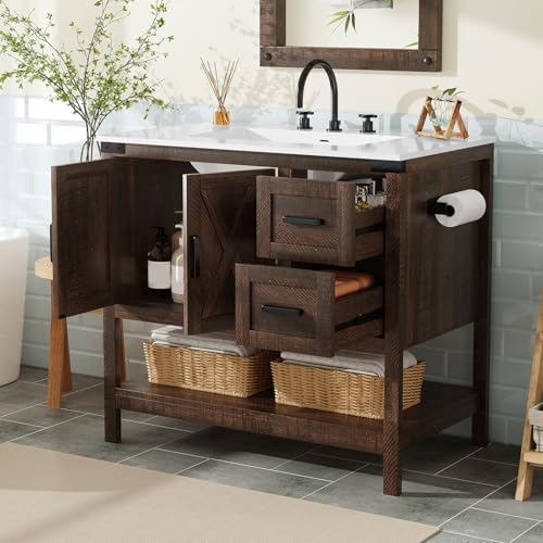AMERLIFE 36" Farmhouse Bathroom Vanity view 3
