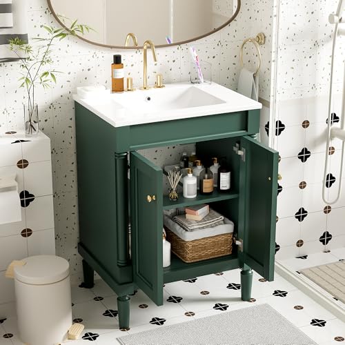 Merax 24" Bathroom Vanity with view 3