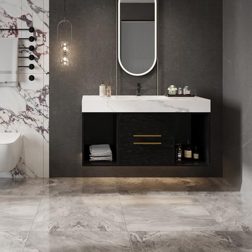 Glintee 40" Modern Floating Bathroom view 3