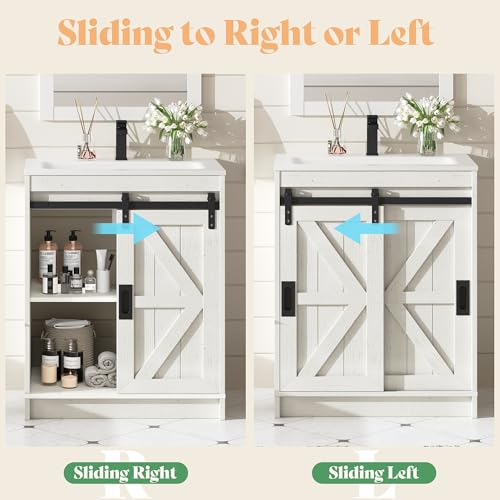 AMERLIFE 24'' Farmhouse Bathroom Vanity view 4