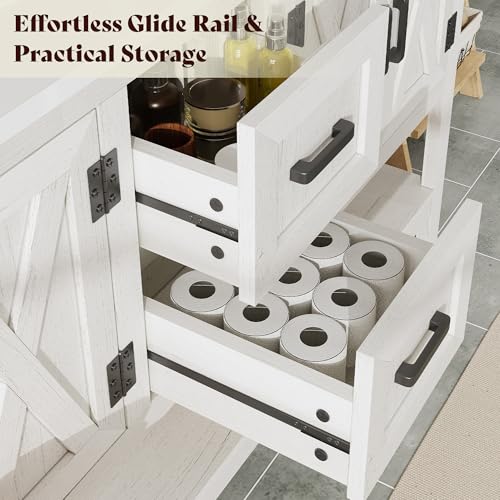 AMERLIFE 60” Farmhouse Bathroom Vanity view 4