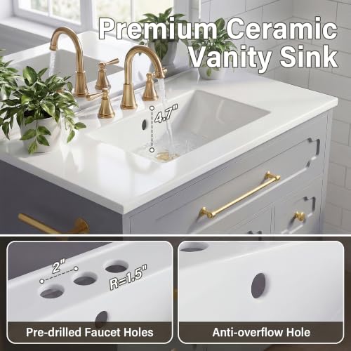 YESHOMY 36 Inch Bathroom Vanity view 3