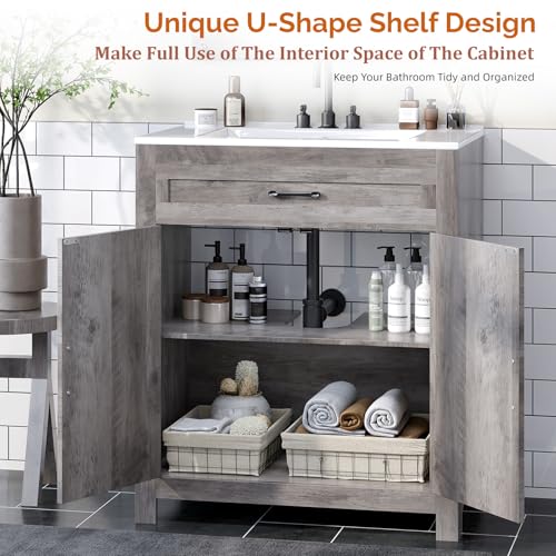 VINGLI 30" Farmhouse Bathroom Vanity view 5