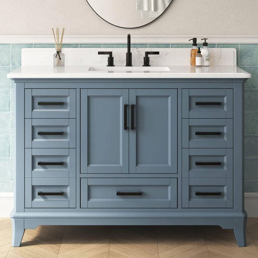 DELUXE LIVING 48 Inch Bathroom Vanity