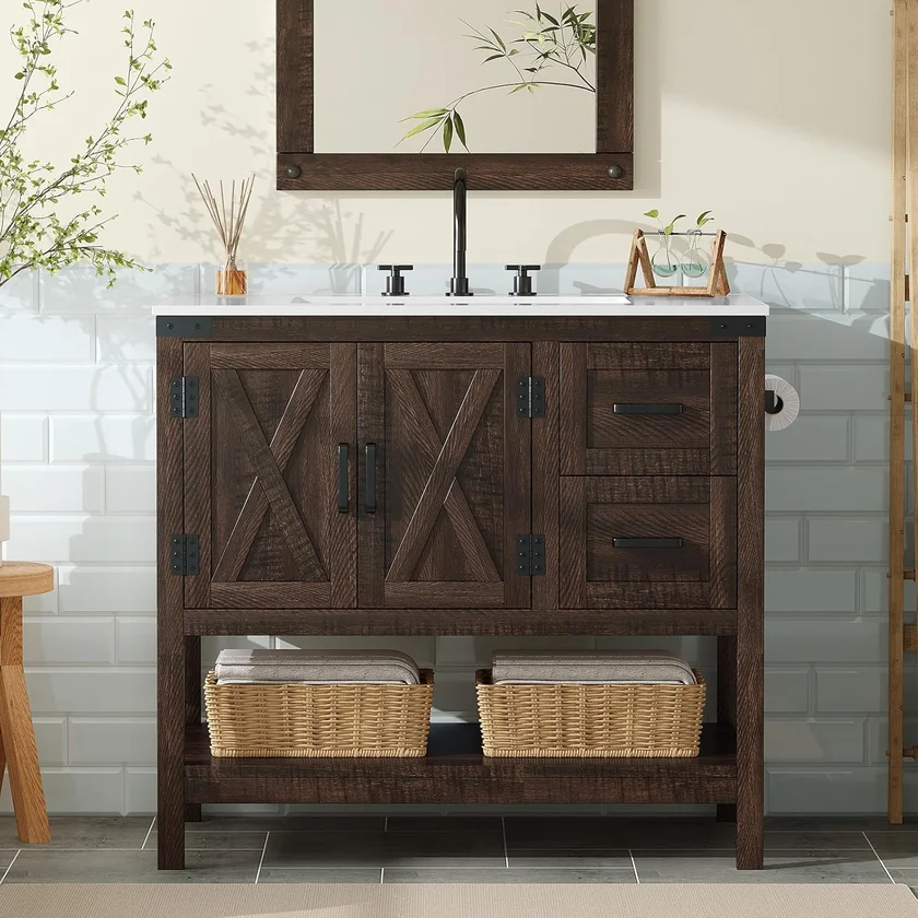 AMERLIFE 36 Inch Farmhouse Vanity